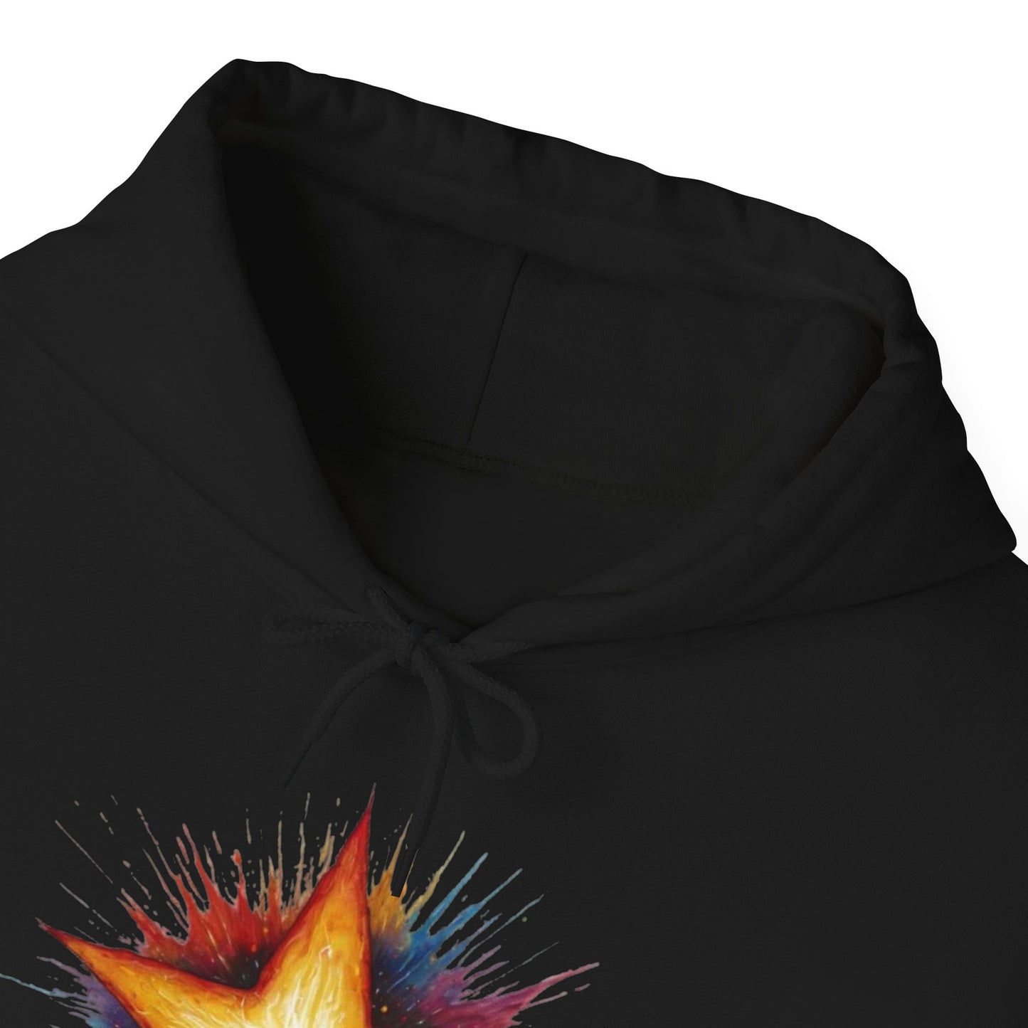 Burning Golden Star - Unisex Hooded Sweatshirt