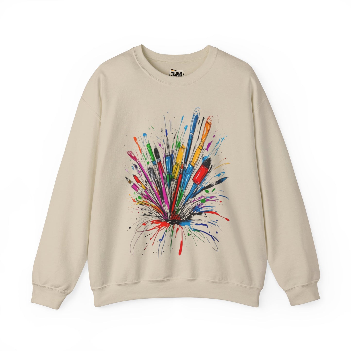 Messy Paintbrushes - Unisex Crewneck Sweatshirt