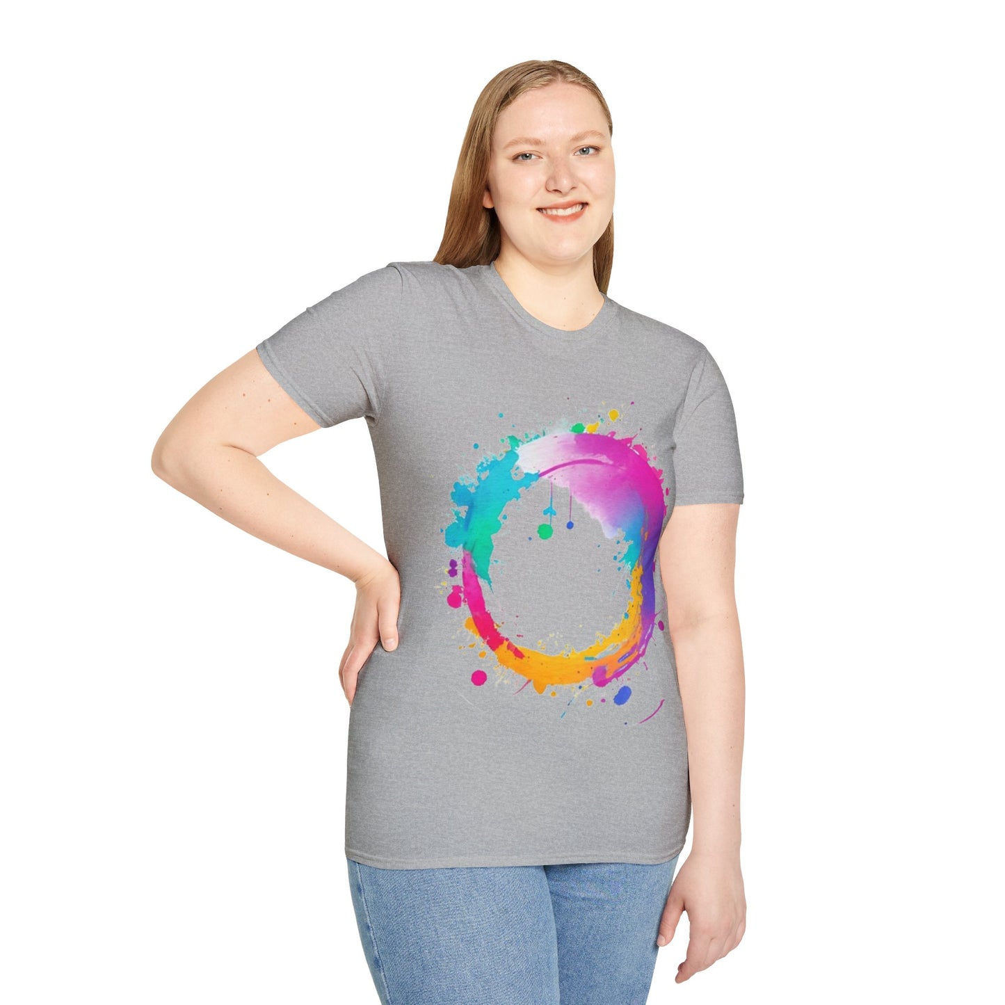 Messy Colourful Circle - Unisex T-Shirt