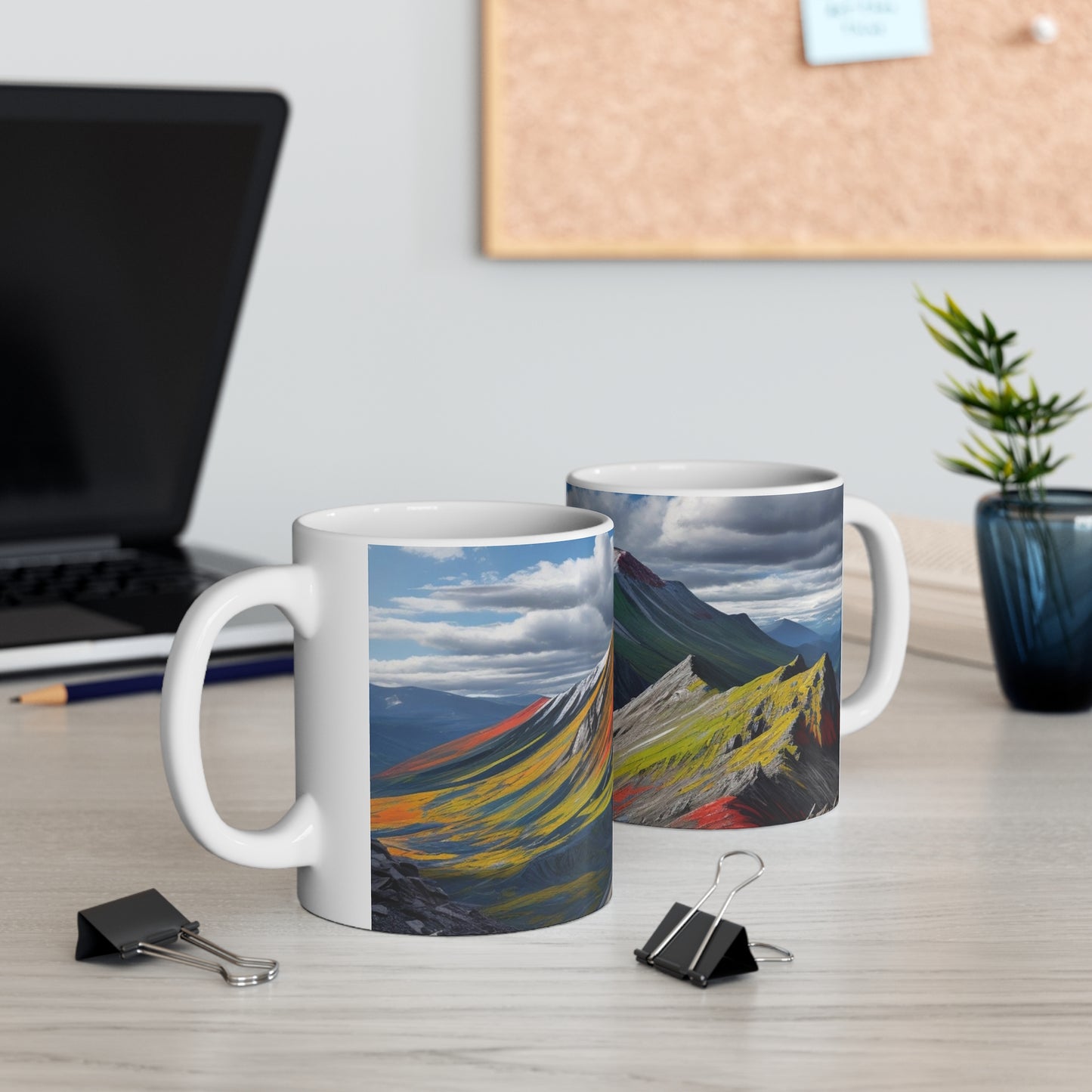 Scenic Mountain Mug - Ceramic Coffee Mug 11oz