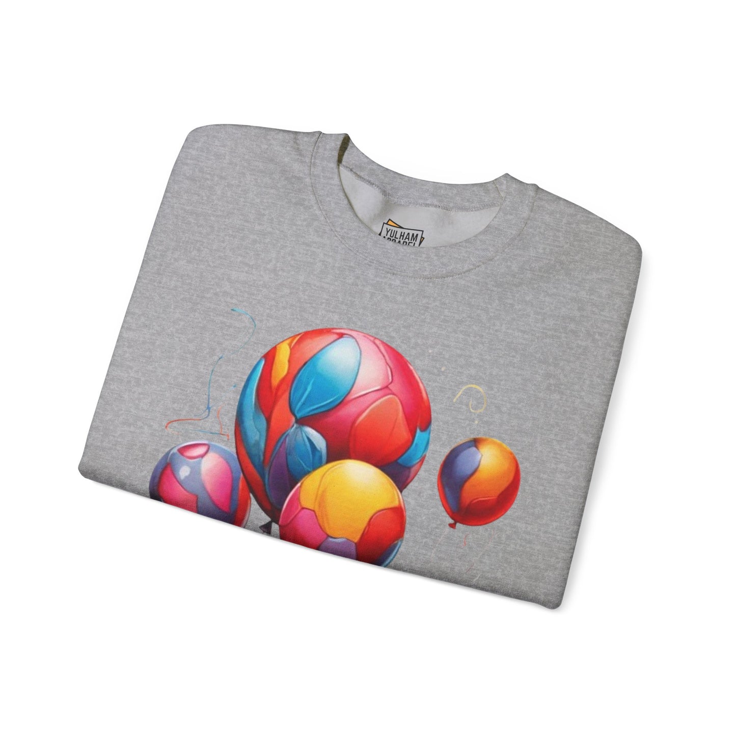 Colourful Messy Balloons - Unisex Crewneck Sweatshirt