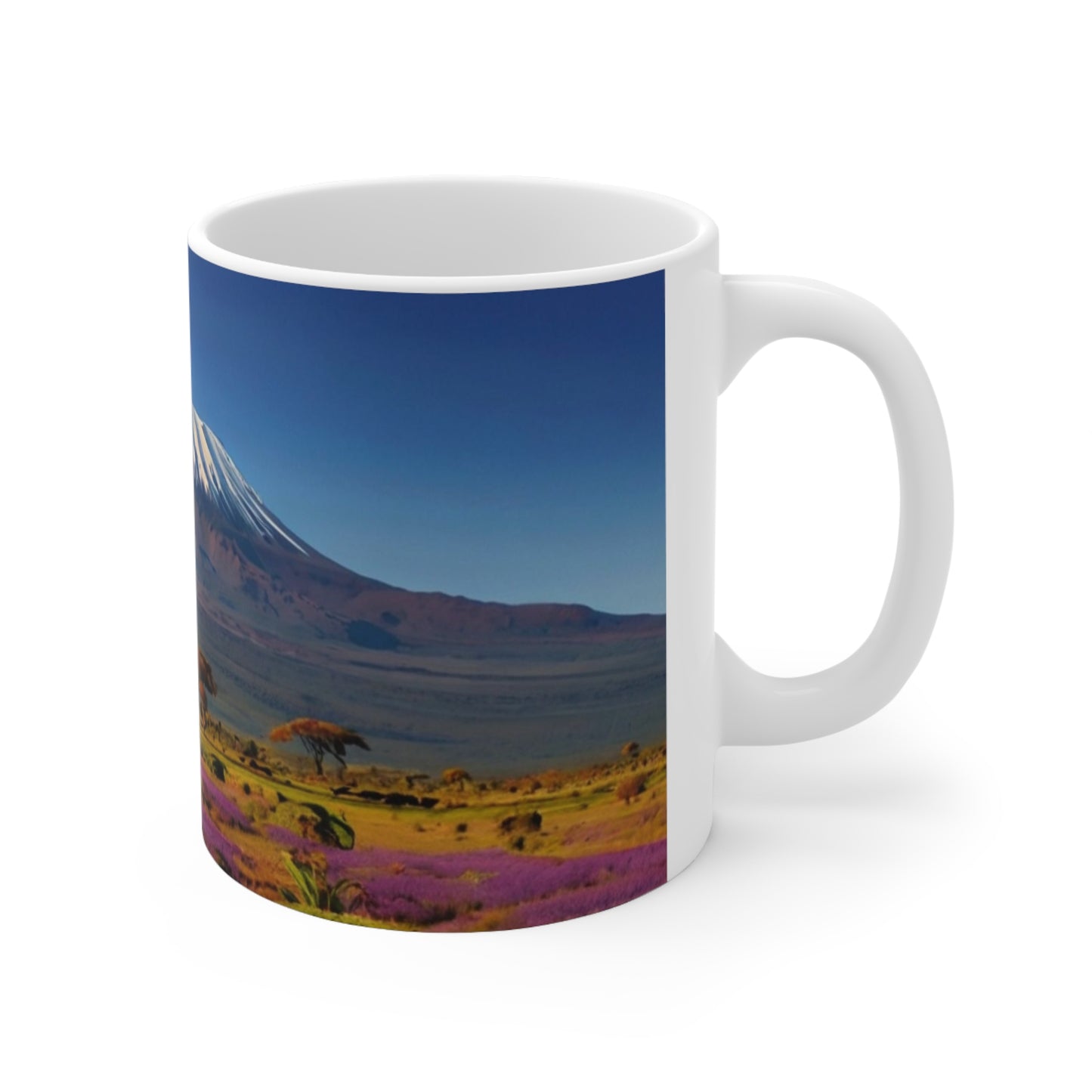 Mount Kilimanjaro Mug - Ceramic Coffee Mug 11oz