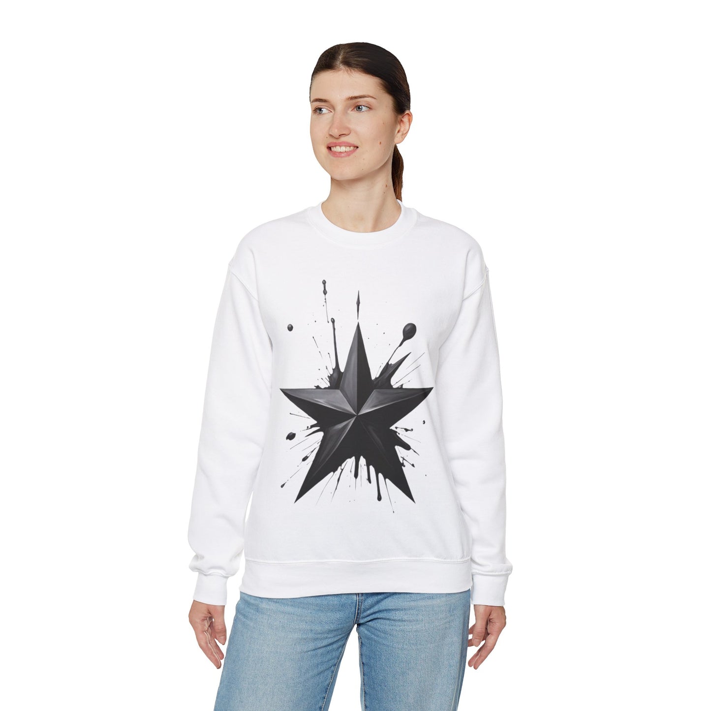 Black Star - Unisex Crewneck Sweatshirt