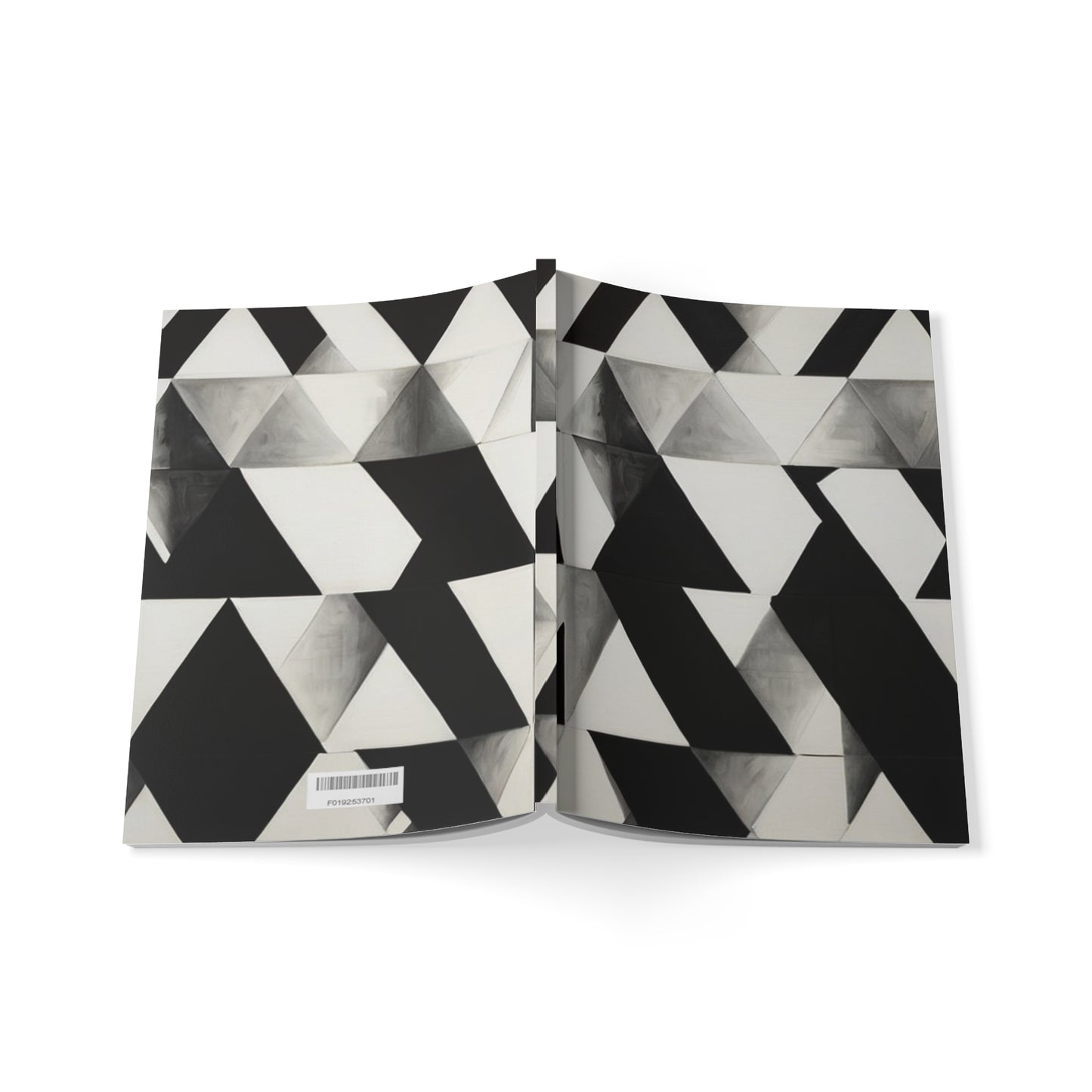 Black and White Patterns - Softcover Notebook, A5