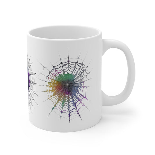 Spiderwebs Art Mug - Ceramic Coffee Mug 11oz