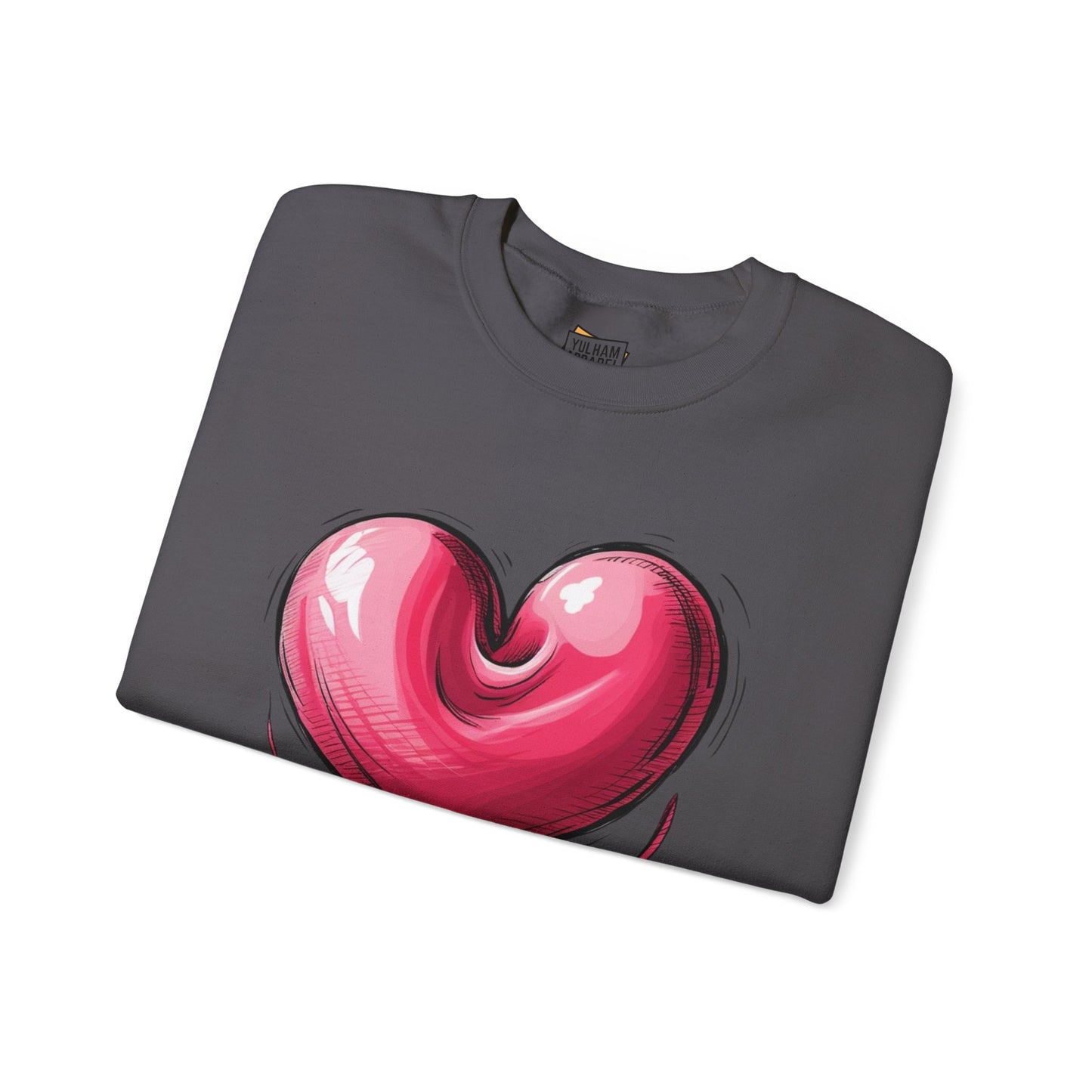 Deflating Love Heart - Unisex Crewneck Sweatshirt