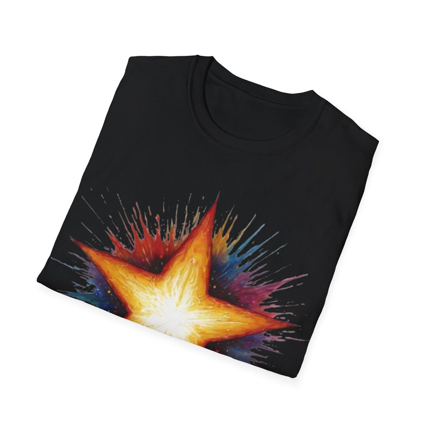 Burning Golden Star - Unisex T-Shirt