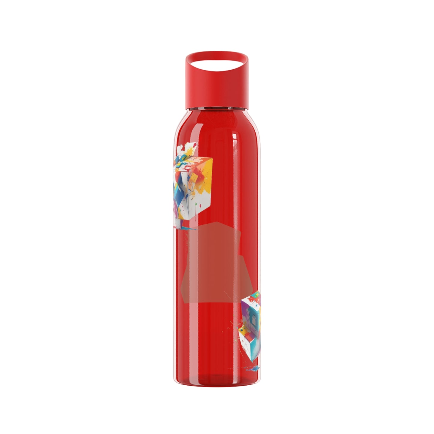 Colourful Cubes - Sky Water Bottle