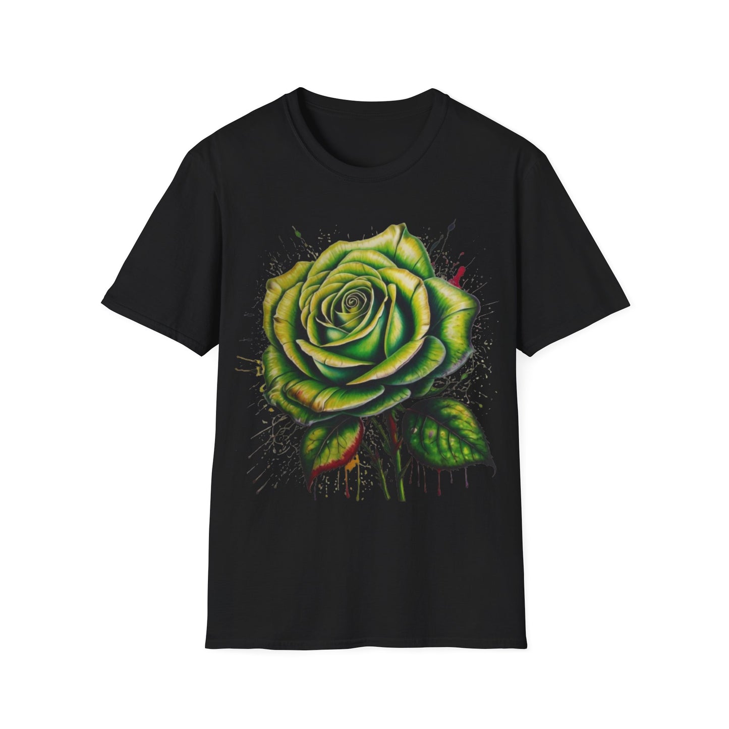 Messy Green Rose - Unisex T-Shirt