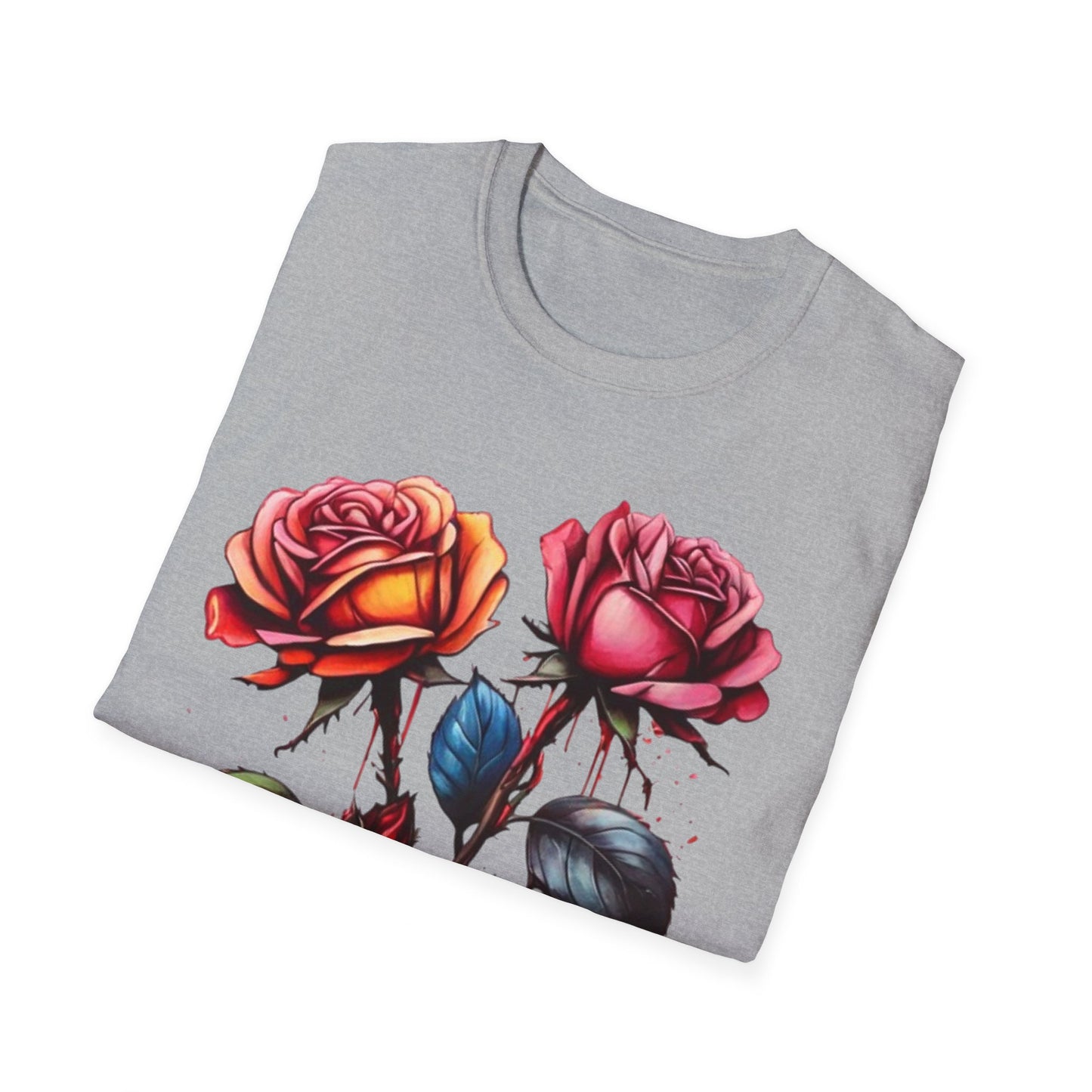 Colourful Rose Duo - Unisex T-Shirt