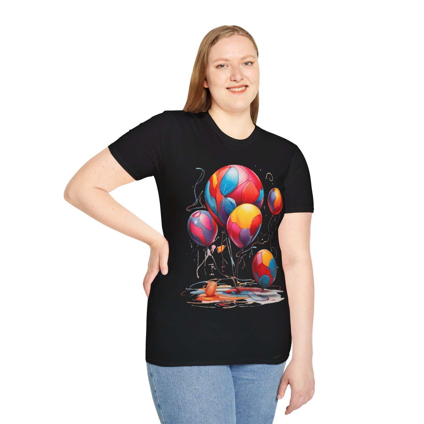 Colourful Messy Balloons - Unisex T-Shirt