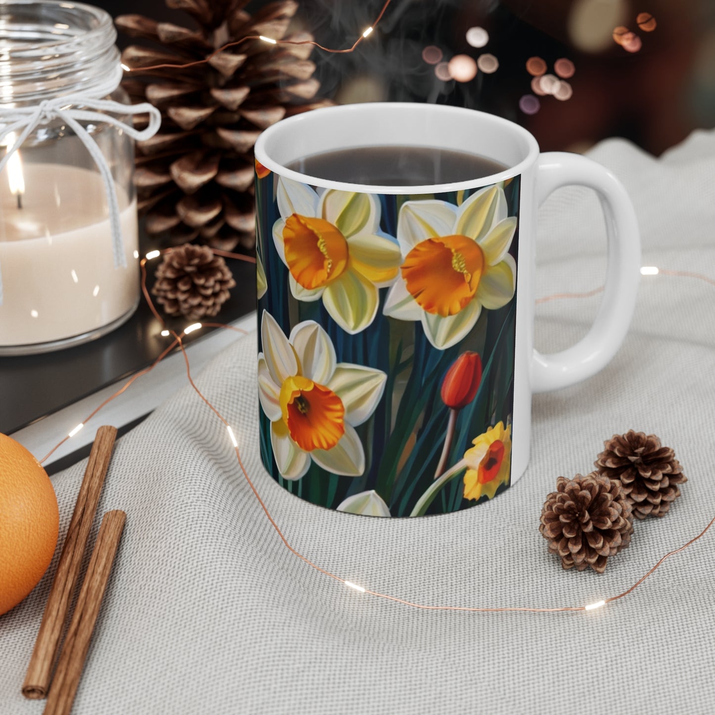 Daffodils Mug - Ceramic Coffee Mug 11oz