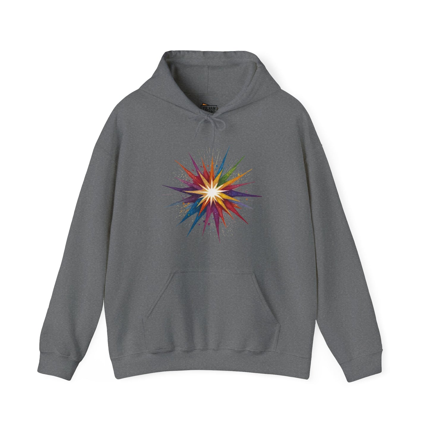 Colourful Exploding Star - Unisex Hooded Sweatshirt