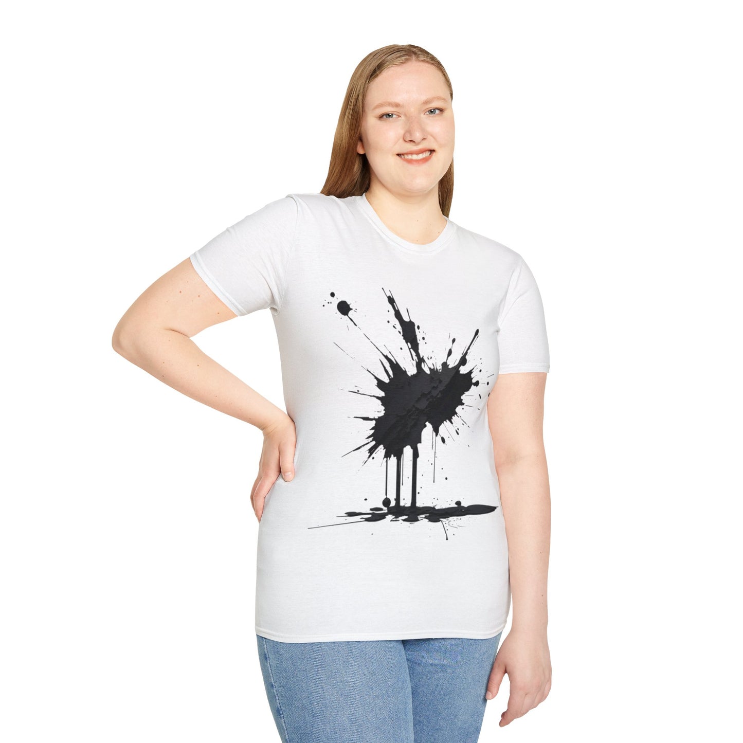 Black Paint Splatter - Unisex T-Shirt