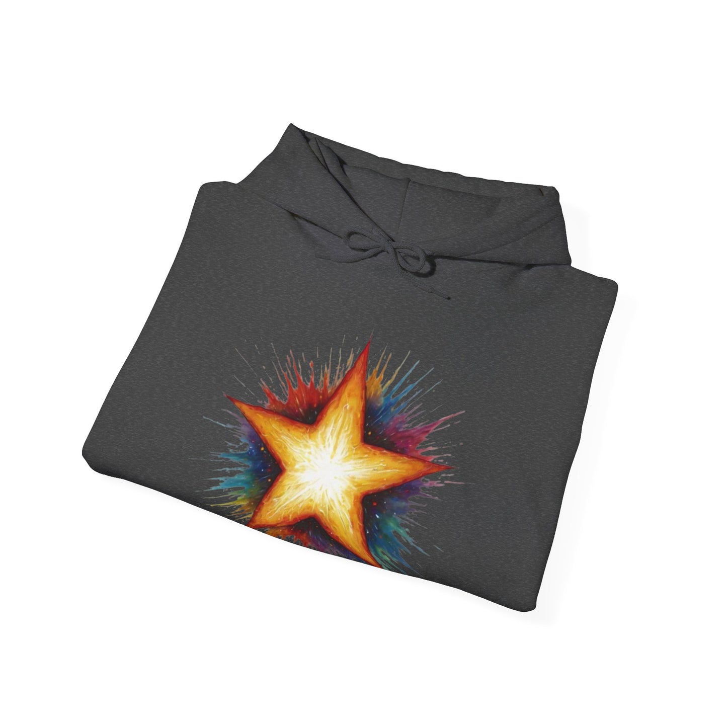 Burning Golden Star - Unisex Hooded Sweatshirt