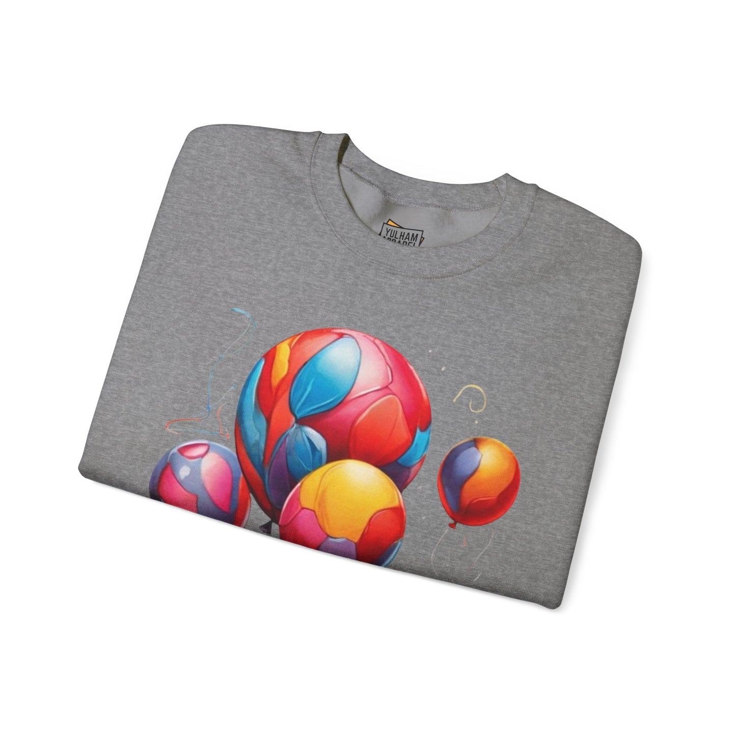 Colourful Messy Balloons - Unisex Crewneck Sweatshirt