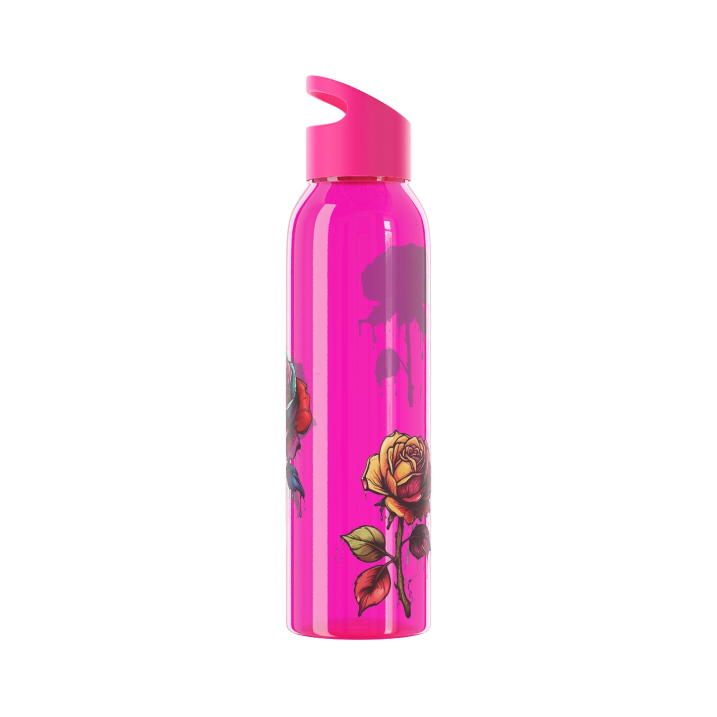 Dying Colourful Roses - Sky Water Bottle