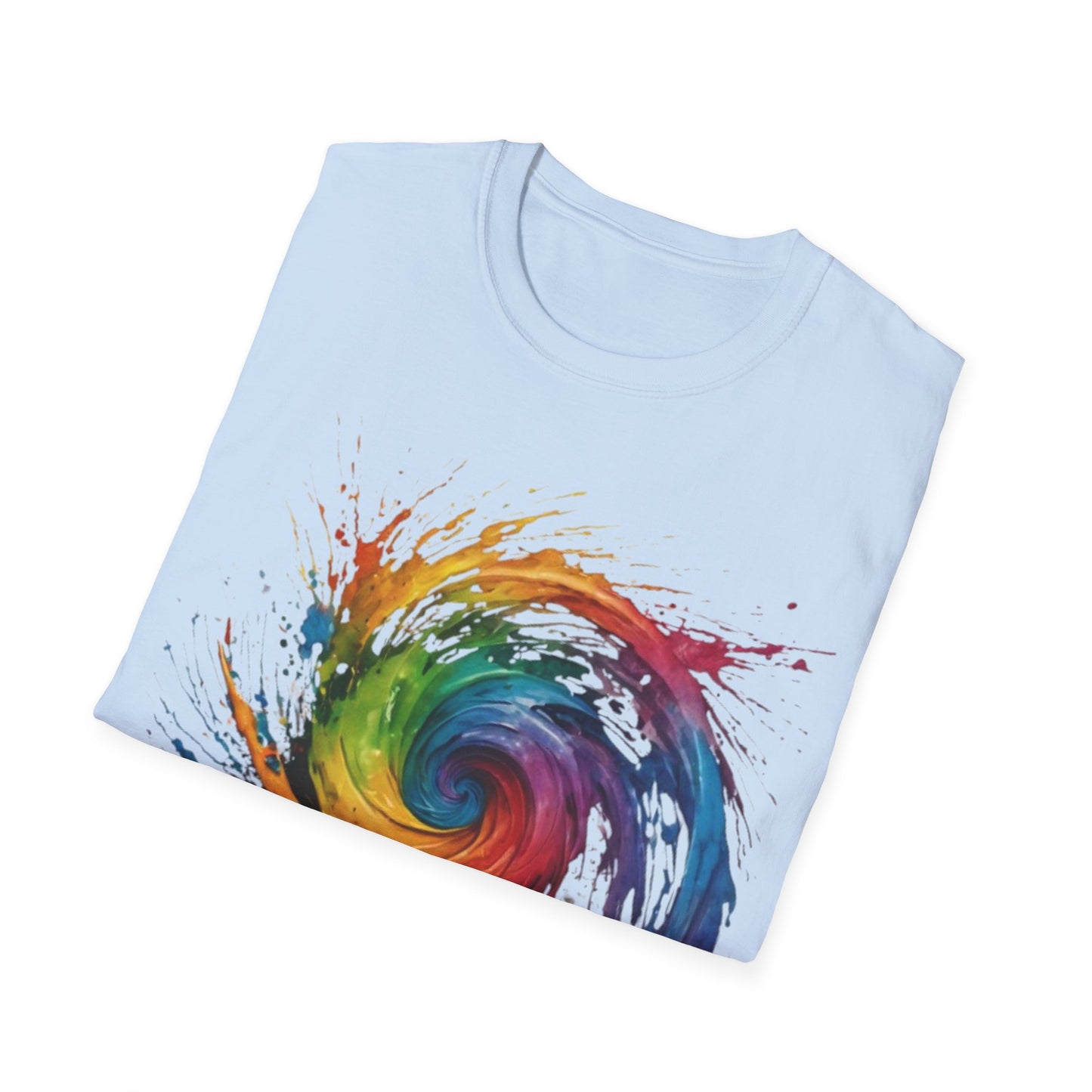 Colourful Messy Swirly Pattern - Unisex T-Shirt