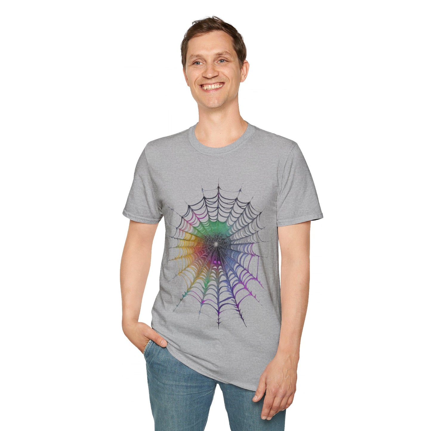 Colourful Spiderweb - Unisex T-Shirt