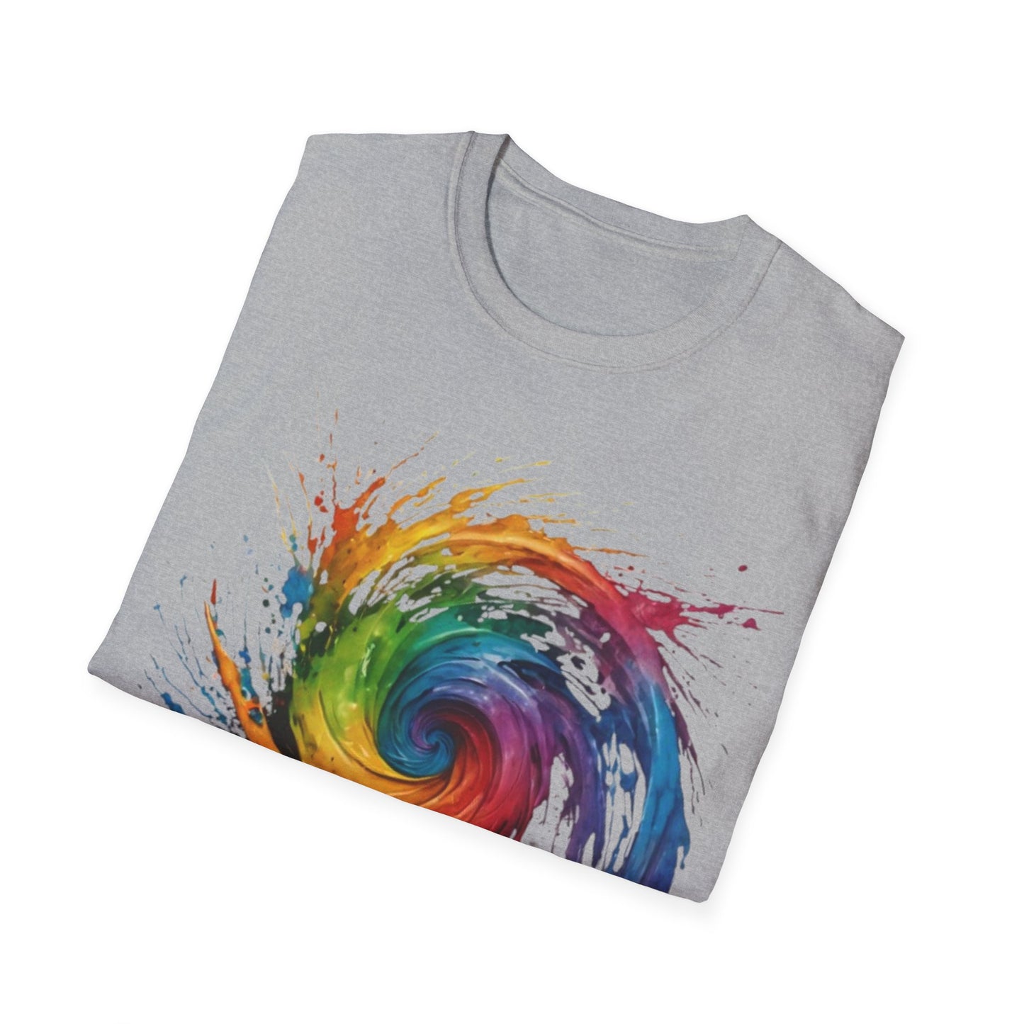 Colourful Messy Swirly Pattern - Unisex T-Shirt