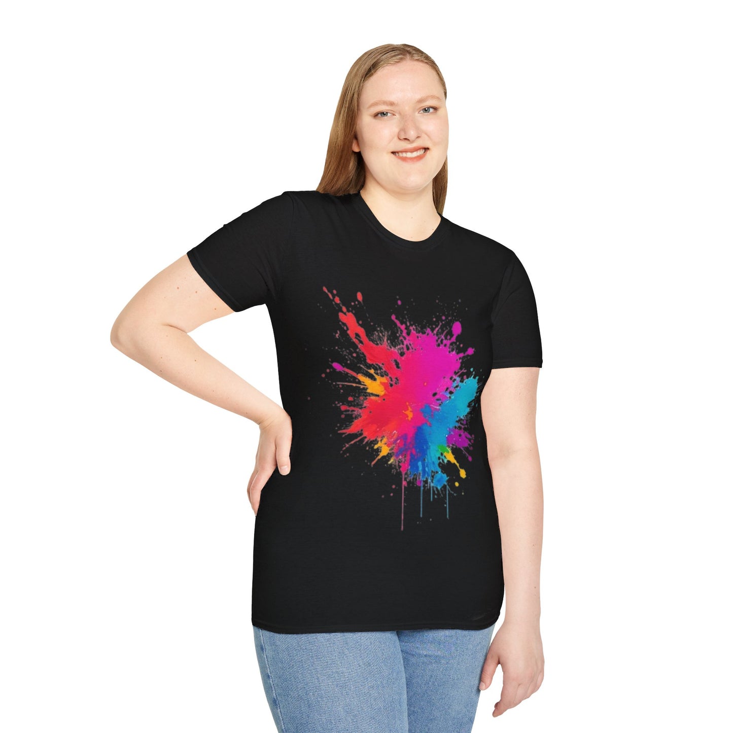 Colourful Paint Splatter - Unisex T-Shirt