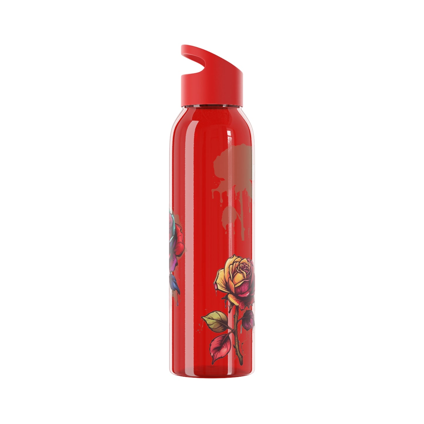 Dying Colourful Roses - Sky Water Bottle