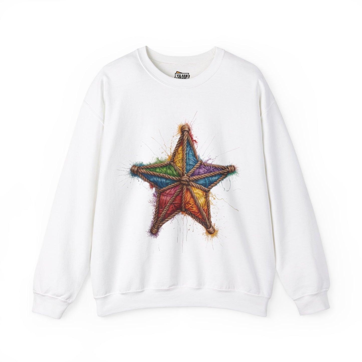 Star Rope Pattern - Unisex Crewneck Sweatshirt