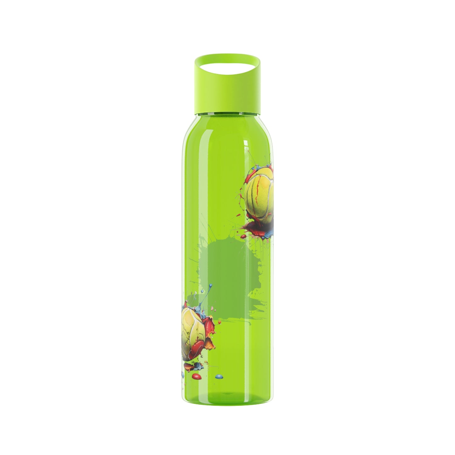 Colourful Messy Tennis Balls - Sky Water Bottle