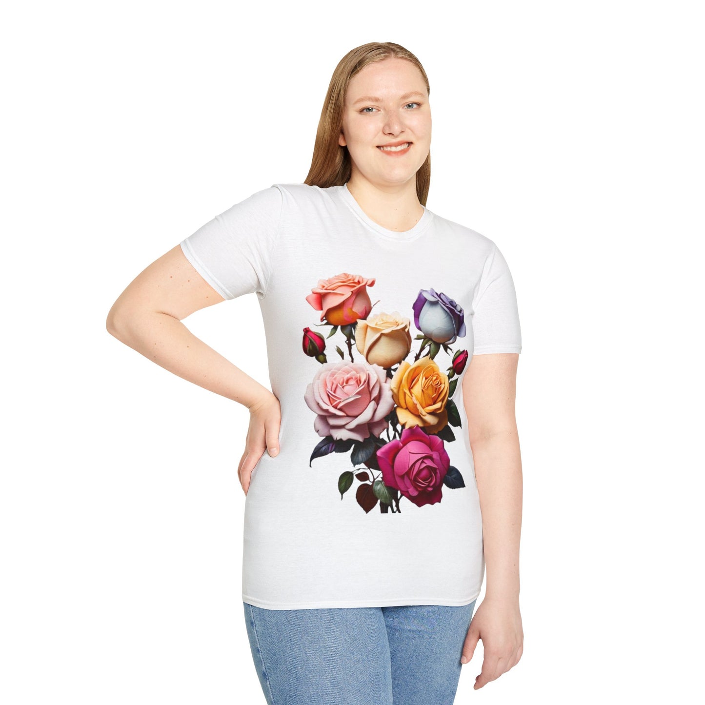 Multicoloured Roses - Unisex Long Sleeve T-Shirt