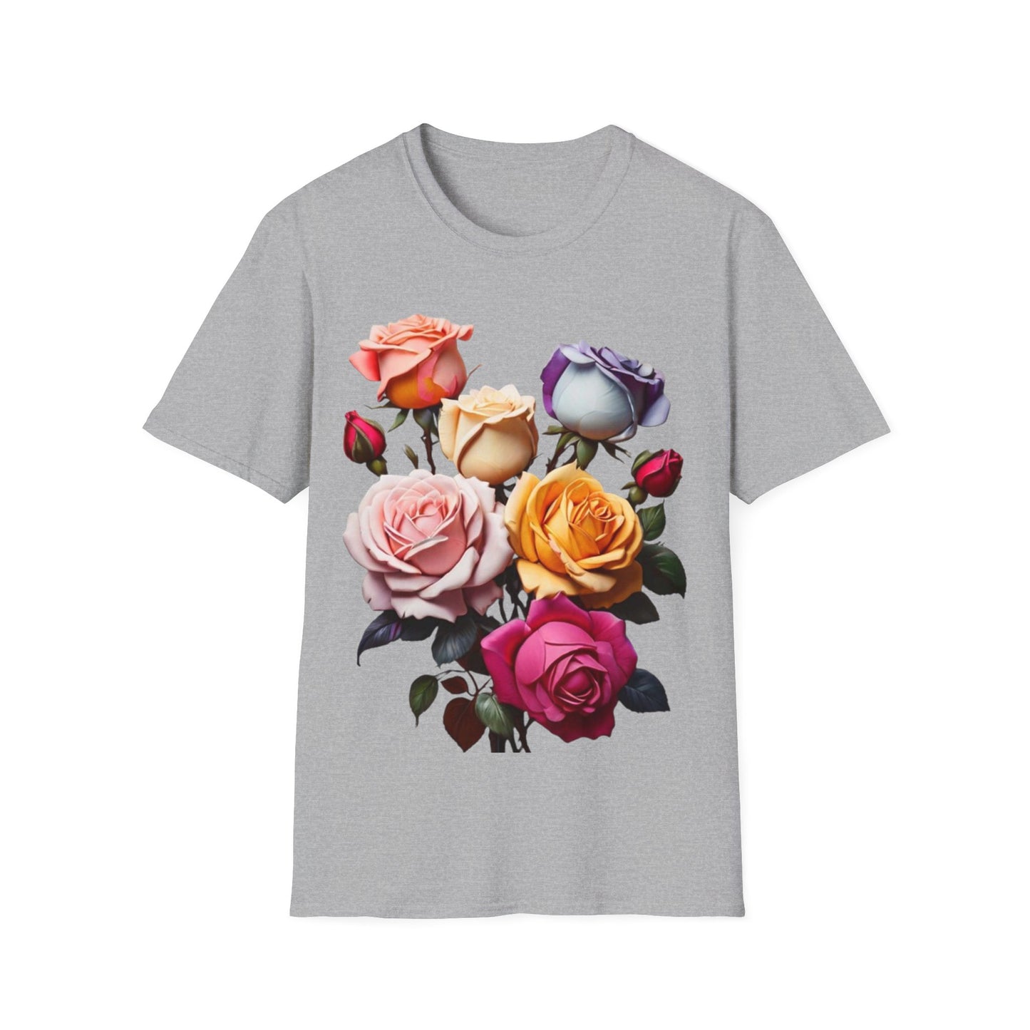 Multicoloured Roses - Unisex Long Sleeve T-Shirt