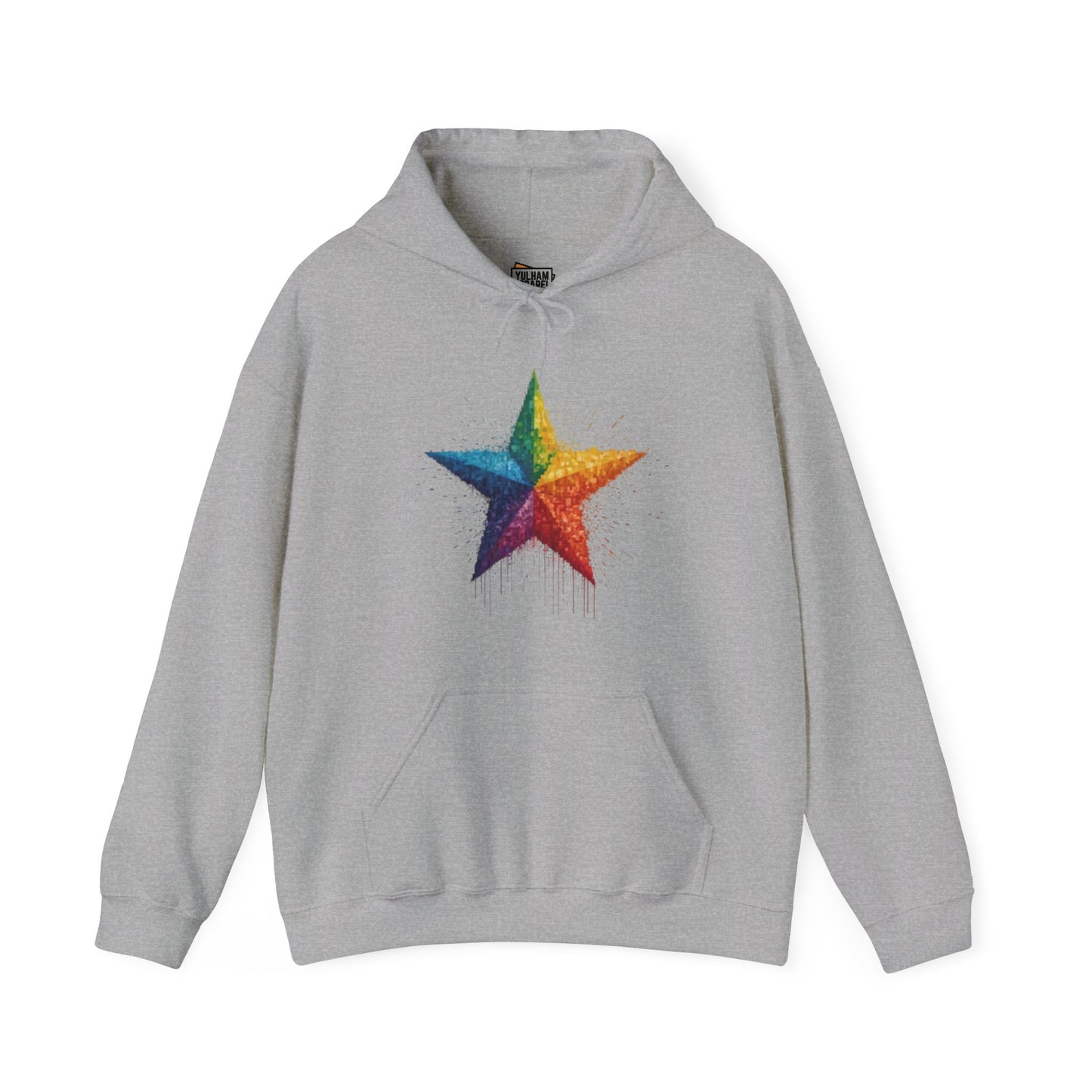 Pixelated Star - Unisex Hooded Sweatshirt