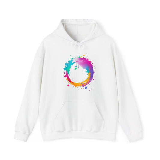 Messy Colourful Circle - Unisex Hooded Sweatshirt