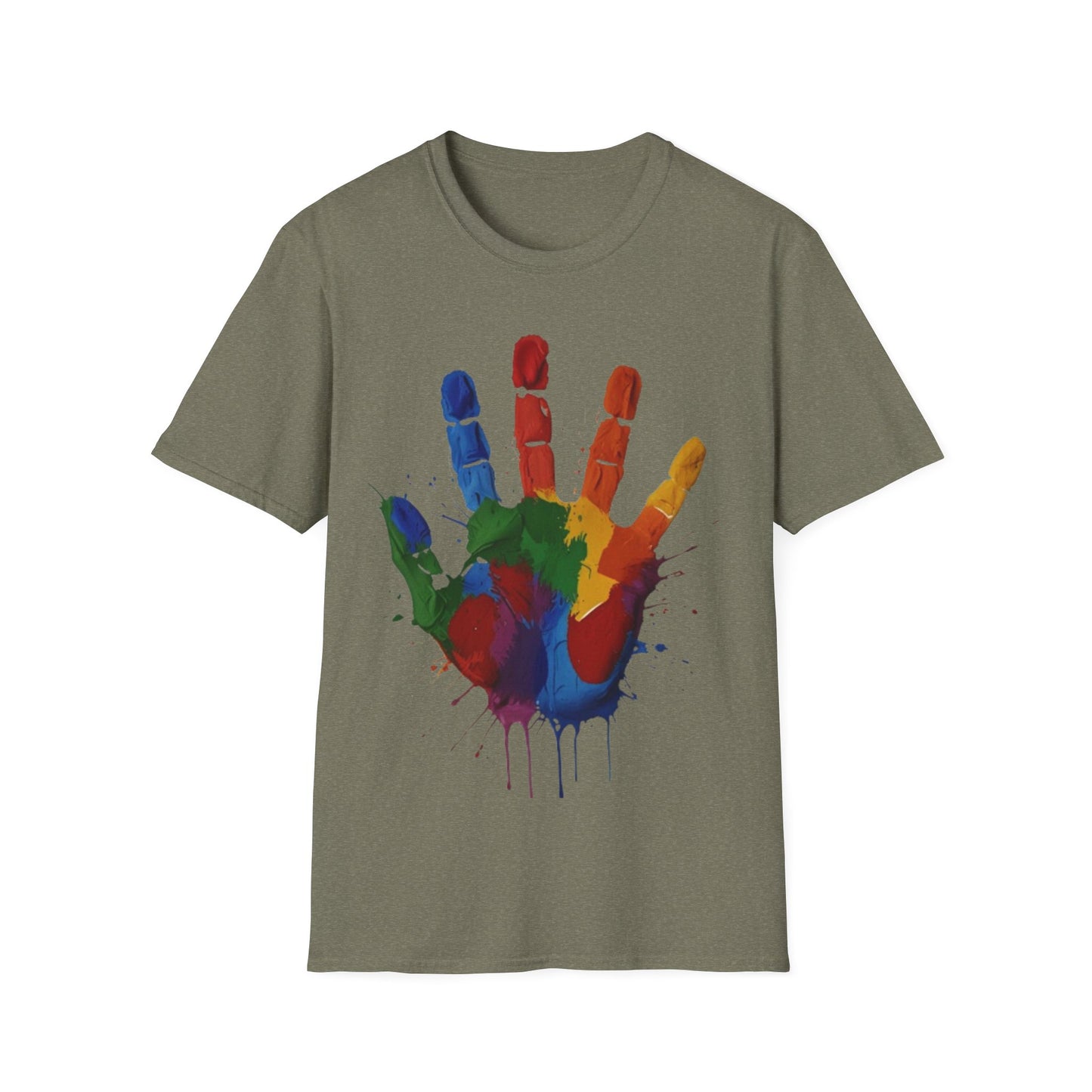 Colourful Messy Fingerprint - Unisex T-Shirt