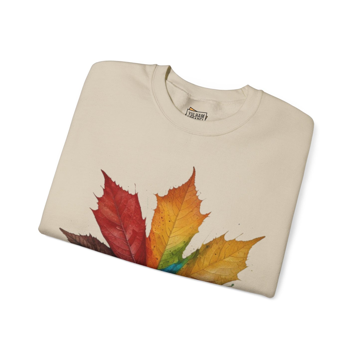 Colourful Autumn Leaf - Unisex Crewneck Sweatshirt