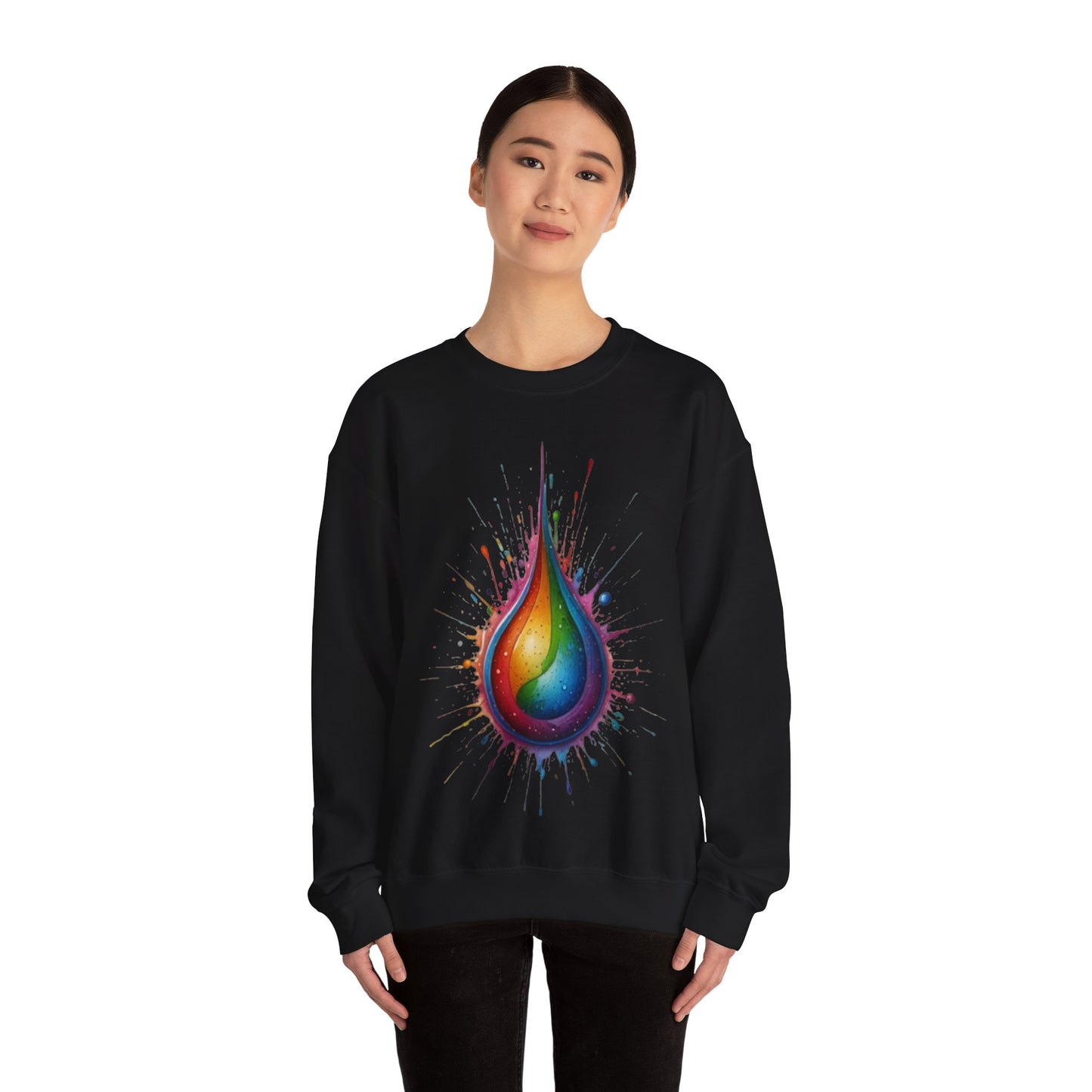 Colourful Waterdrop - Unisex Crewneck Sweatshirt