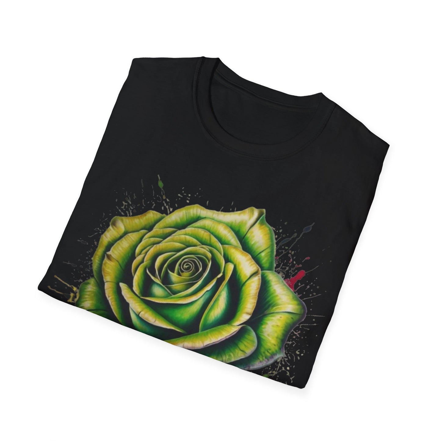 Messy Green Rose - Unisex T-Shirt