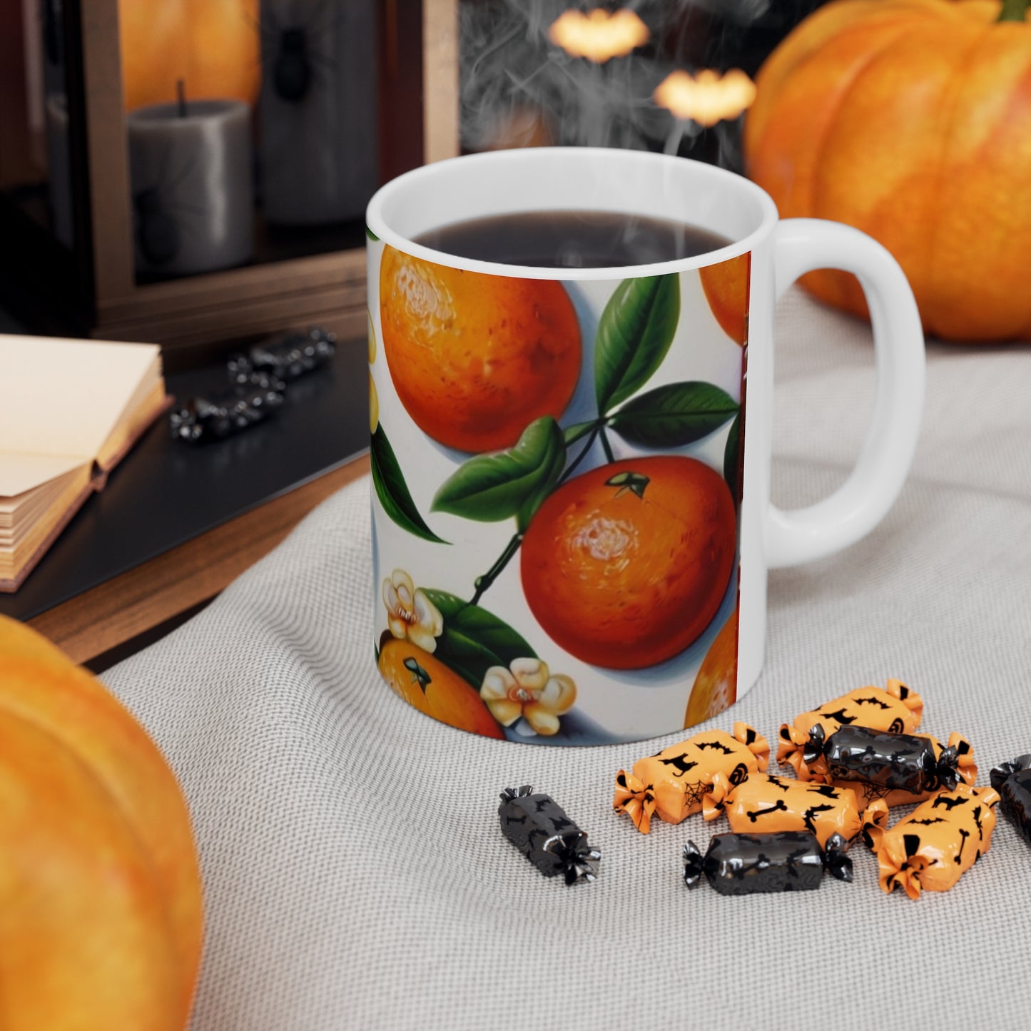 Oranges Fruit Mug - Ceramic Coffee Mug 11oz