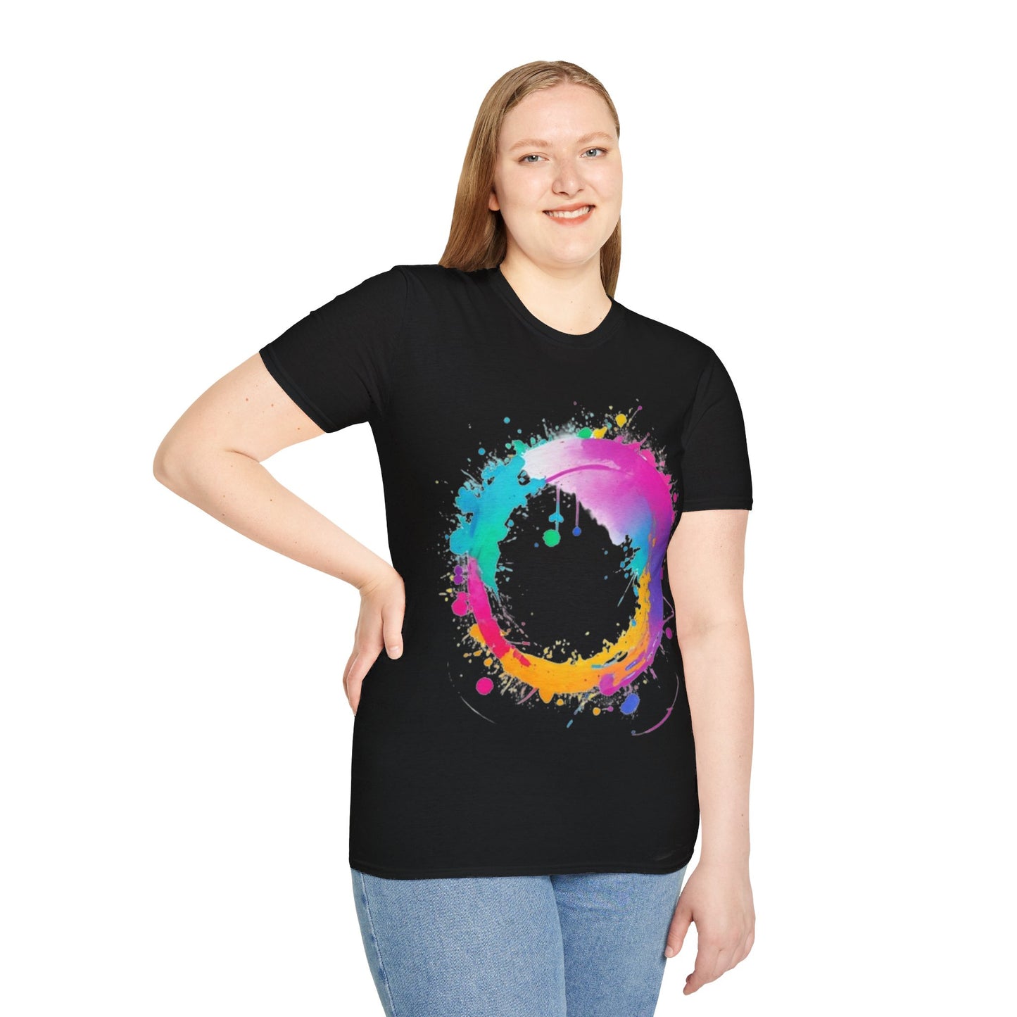 Messy Colourful Circle - Unisex T-Shirt