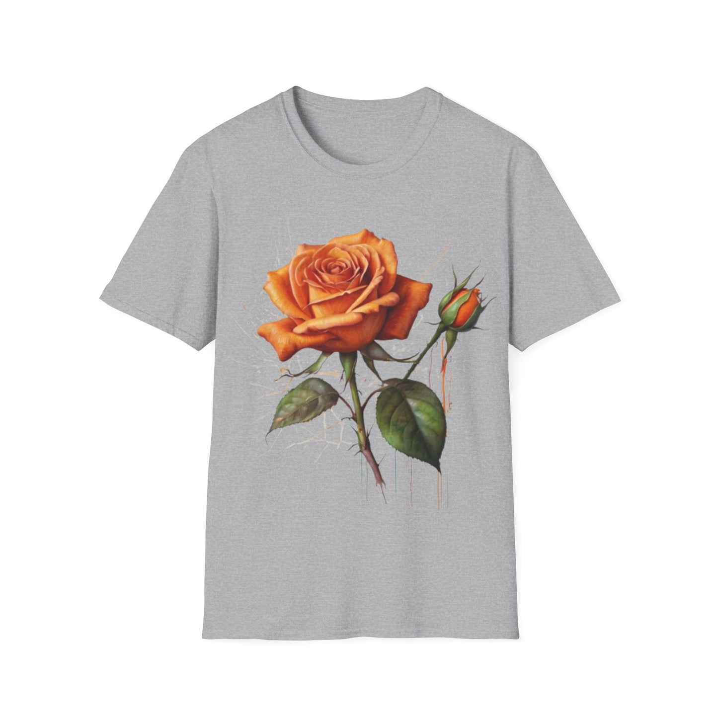 Messy Orange Rose - Unisex T-Shirt