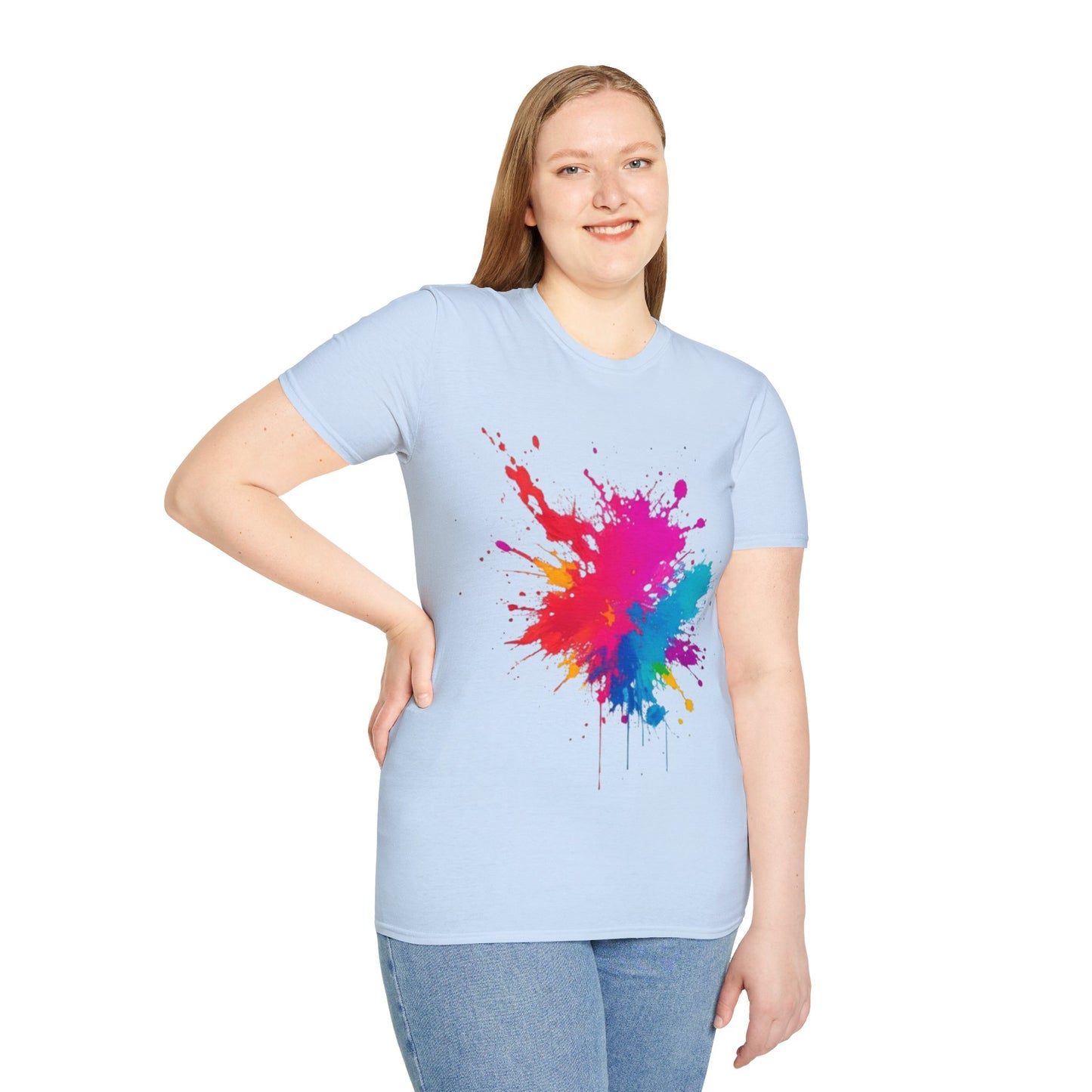 Colourful Paint Splatter - Unisex T-Shirt