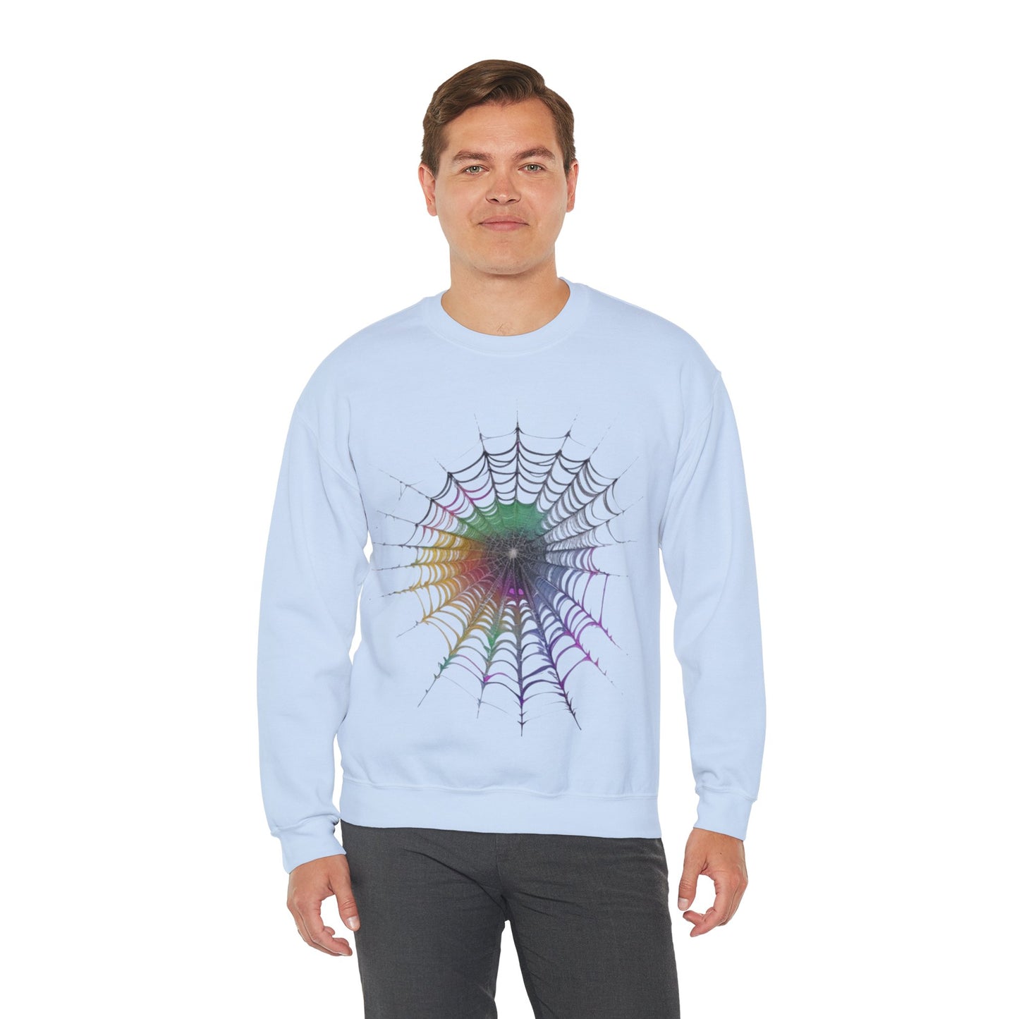 Colourful Spiderweb - Unisex Crewneck Sweatshirt