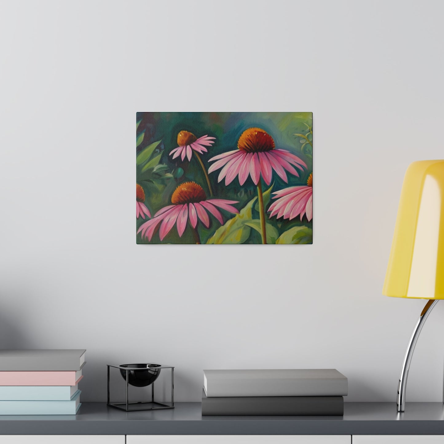 Echinacea Flowers Canvas - Matte Canvas, Stretched, 0.75"