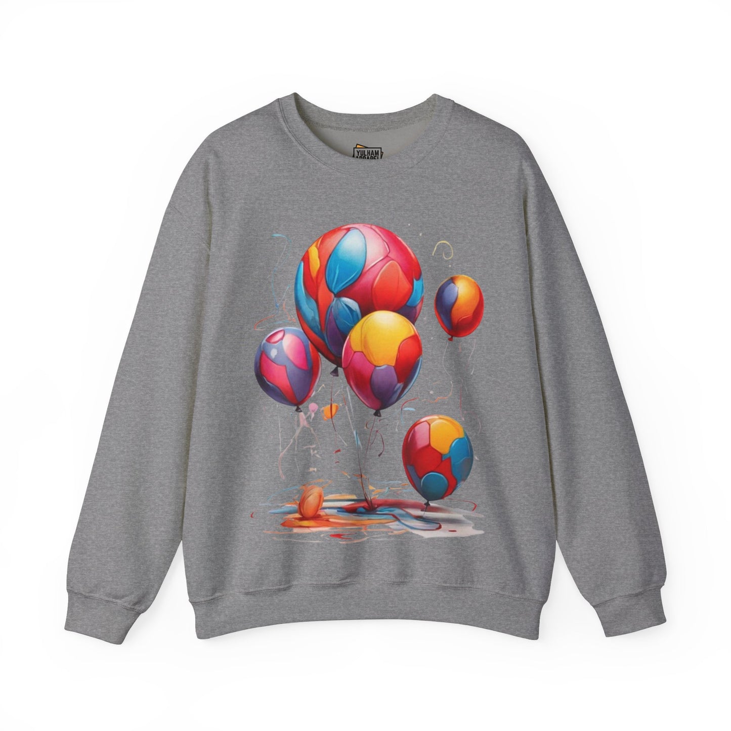 Colourful Messy Balloons - Unisex Crewneck Sweatshirt