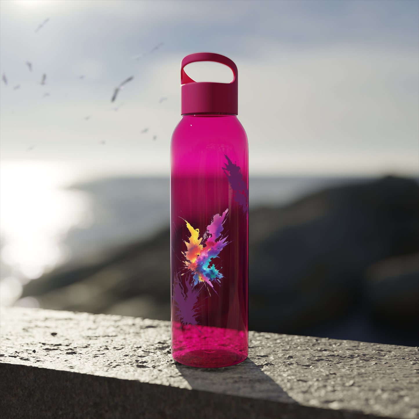 Colourful Lightning Bolts - Sky Water Bottle