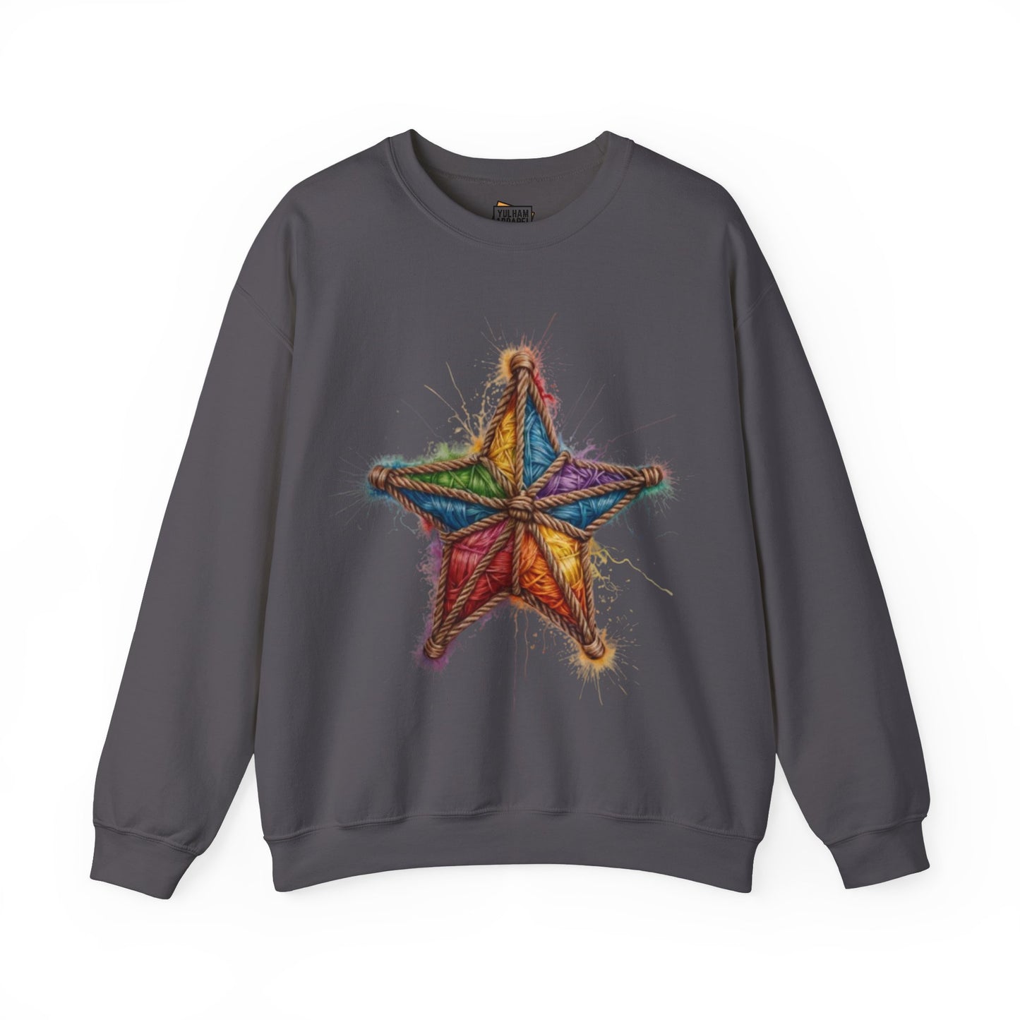 Star Rope Pattern - Unisex Crewneck Sweatshirt