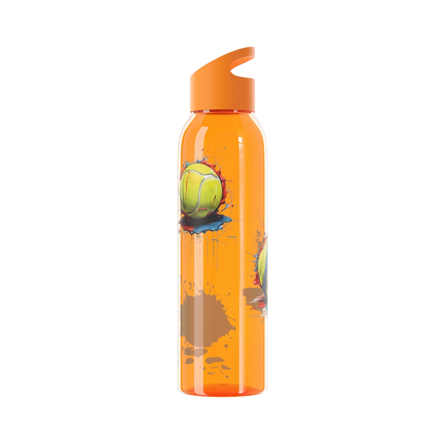 Colourful Messy Tennis Balls - Sky Water Bottle