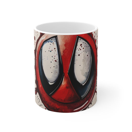 Anime Style Deadpool Logo Mug - Ceramic Coffee Mug 11oz