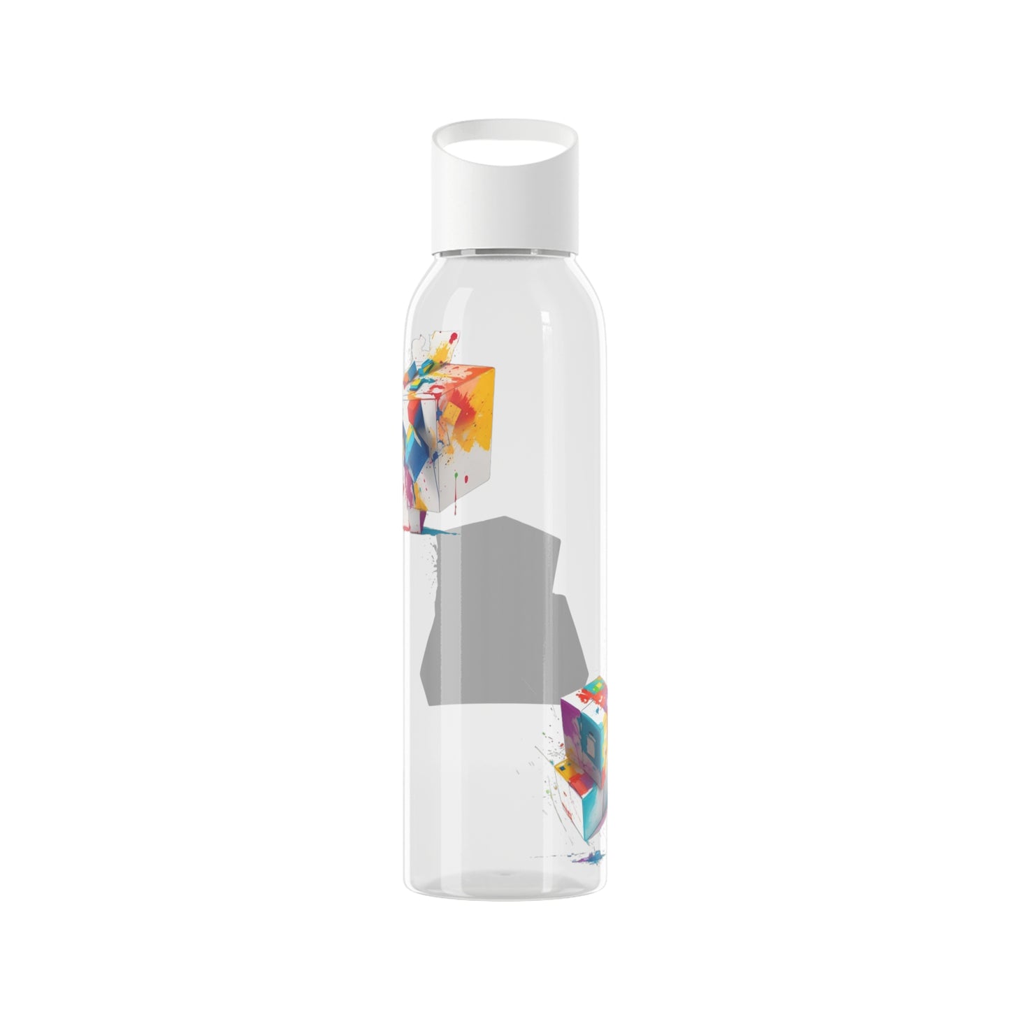 Colourful Cubes - Sky Water Bottle