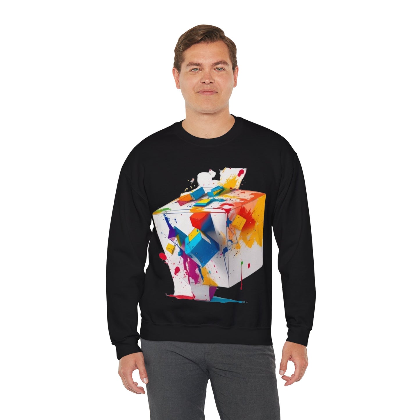 Colourful Cube - Unisex Crewneck Sweatshirt