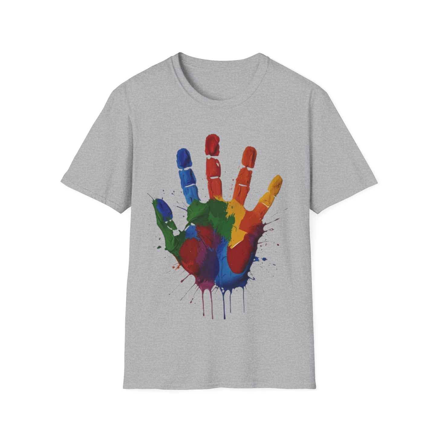 Colourful Messy Fingerprint - Unisex T-Shirt